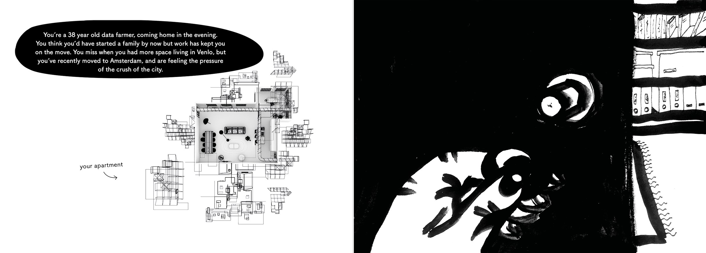 Brief Dreams — the book, spread 2
